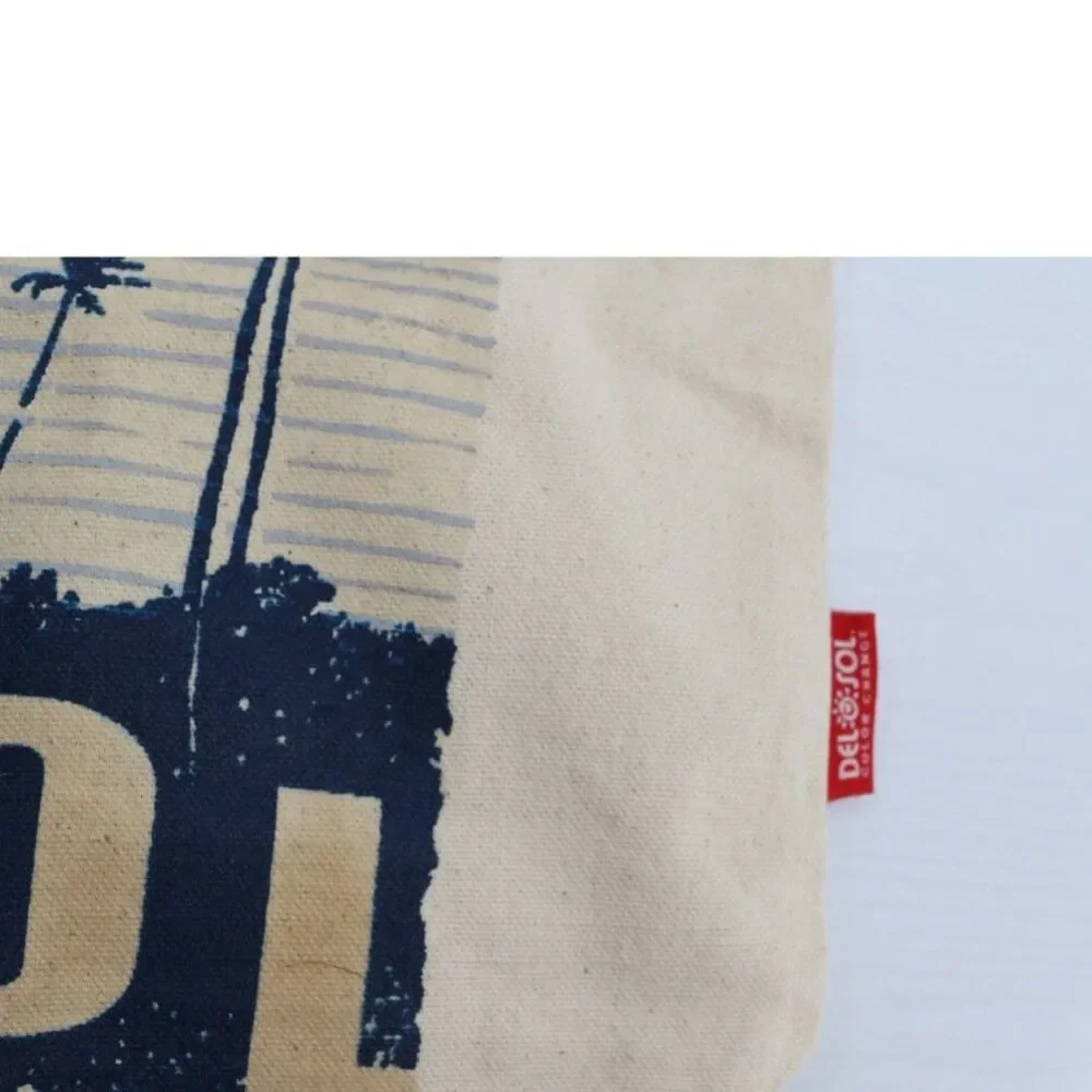 Del Sol Color Changing Canvas Tote Bag 16 x 17 Tropical 100% Cotton